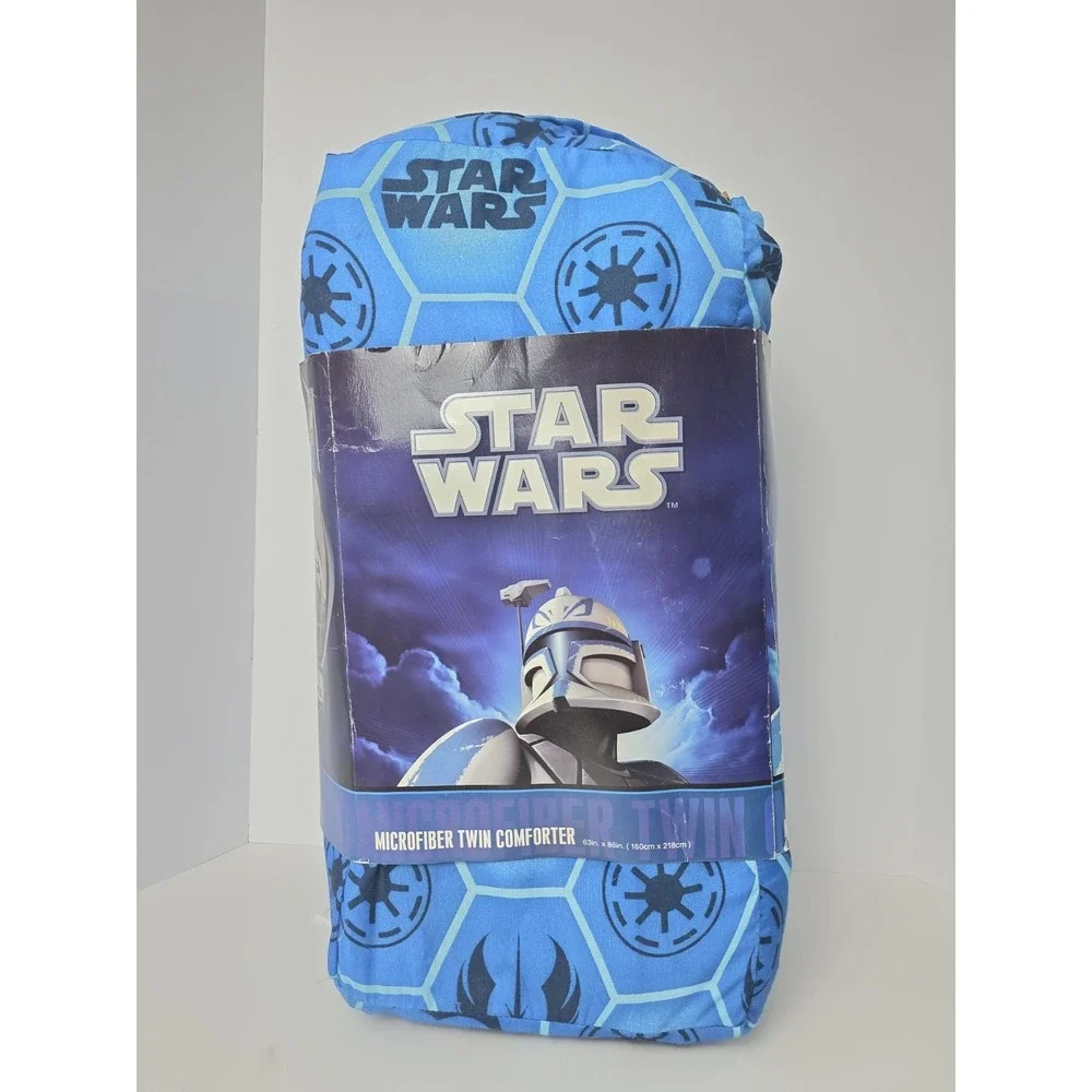 Star Wars Clone Wars twin comforter microfiber Nwot 63x86